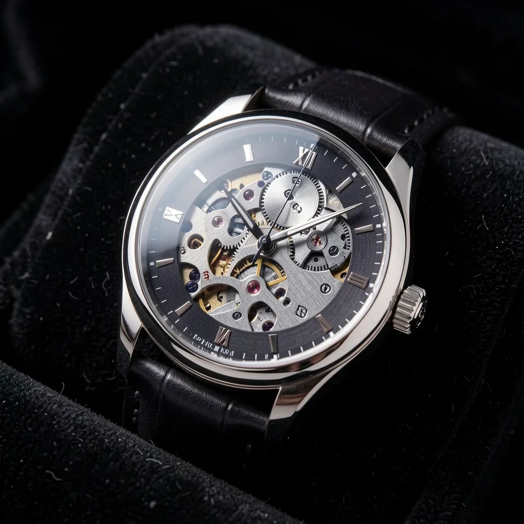 Shoot a mechanical watch macro
